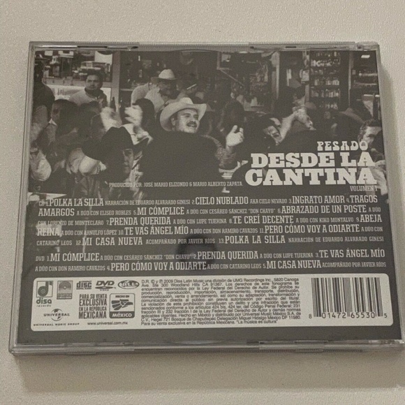 Pesado Desde La Cantina Volumen 1 Live CD + DVD Disa Records 2009 EX - Picture 2 of 8